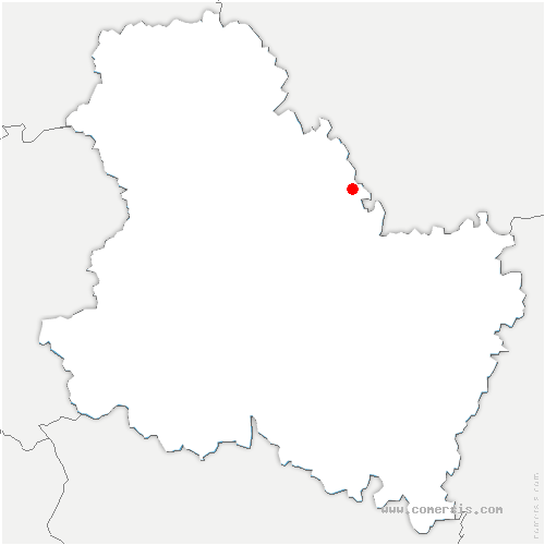 carte de localisation de Beugnon
