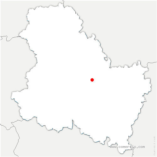 carte de localisation de Bleigny-le-Carreau