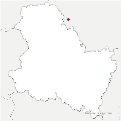 carte de localisation de Brèves
