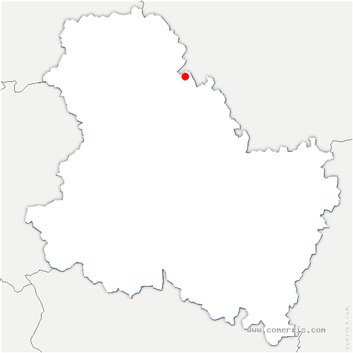 carte de localisation de Cérilly