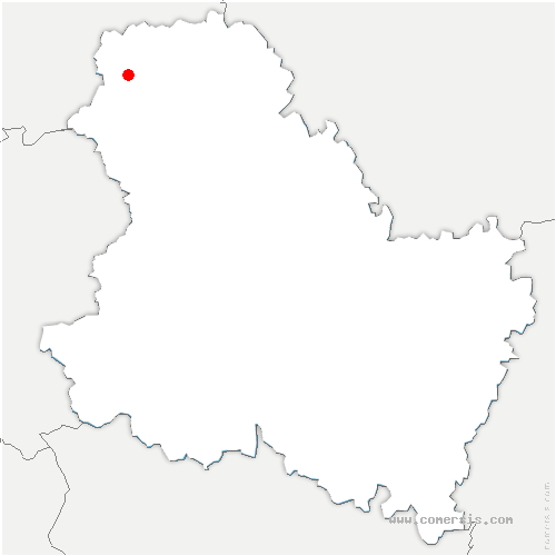 carte de localisation de Channay