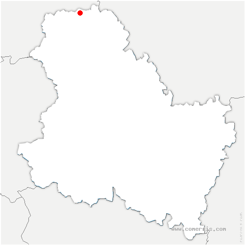 carte de localisation de Compigny
