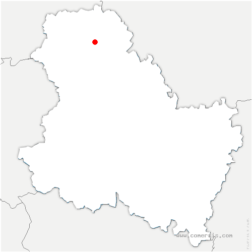 carte de localisation de Corvol-l'Orgueilleux
