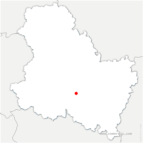 carte de localisation de Coulanges-la-Vineuse