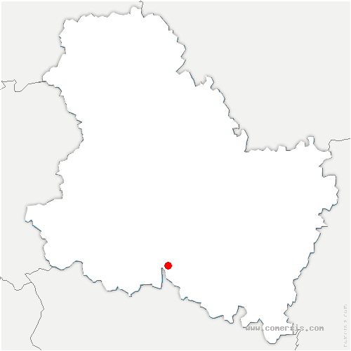 carte de localisation de Coulanges-sur-Yonne