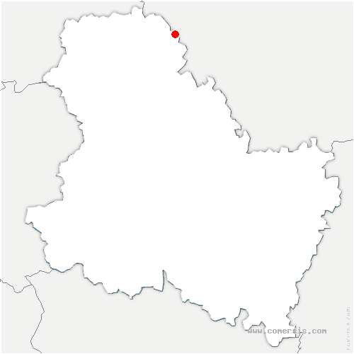 carte de localisation de Courgenay