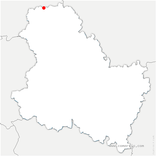 carte de localisation de Courlon-sur-Yonne