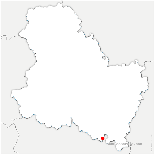 carte de localisation de Domecy-sur-Cure