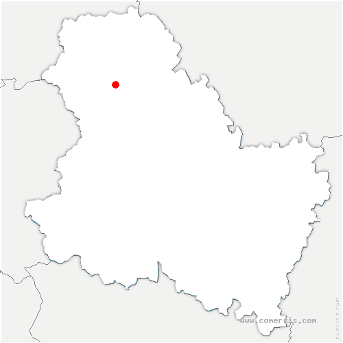 carte de localisation d'Étigny