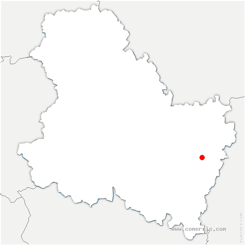 carte de localisation d'Étivey