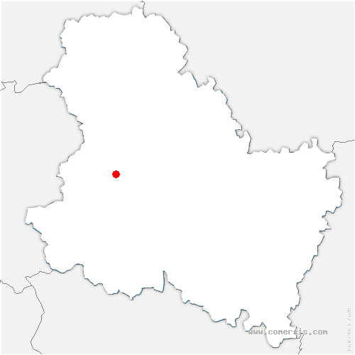 carte de localisation de la Ferté-Loupière