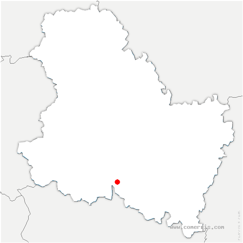carte de localisation de Festigny