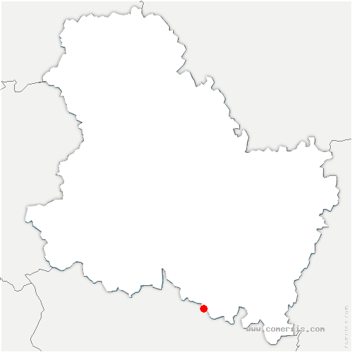 carte de localisation de Fontenay-près-Vézelay