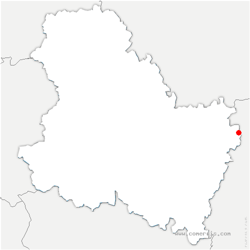 carte de localisation de Gigny
