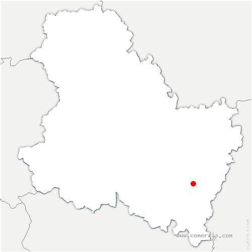 carte de localisation de Isle-sur-Serein