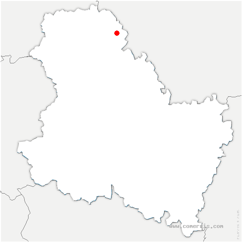 carte de localisation de Lailly