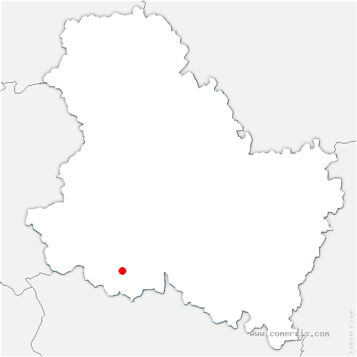 carte de localisation de Lainsecq