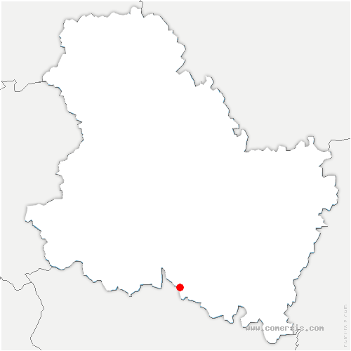 carte de localisation de Lichères-sur-Yonne