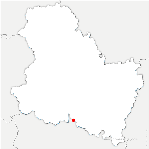 carte de localisation de Lucy-sur-Yonne