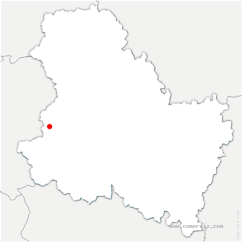 carte de localisation de Marchais-Beton