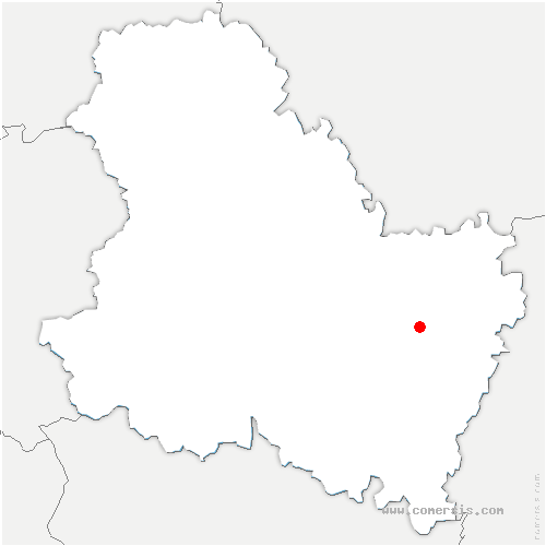 carte de localisation de Moulins-en-Tonnerrois