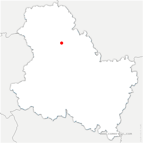 carte de localisation de Parigny-la-Rose