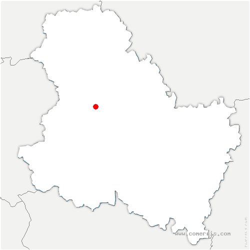 carte de localisation de Paroy-sur-Tholon