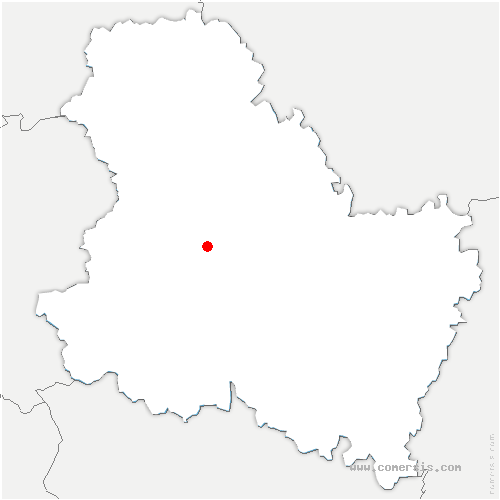 carte de localisation de Poilly-sur-Tholon