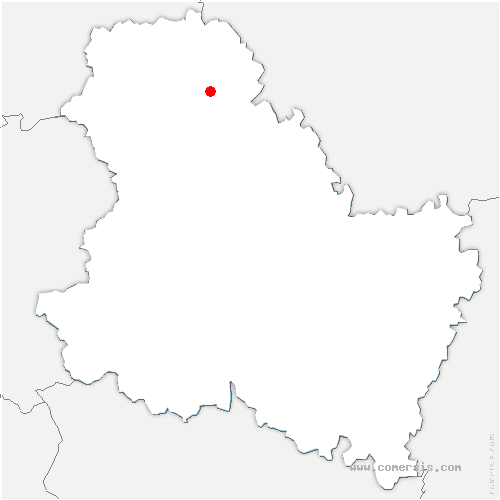 carte de localisation de Pont-sur-Vanne