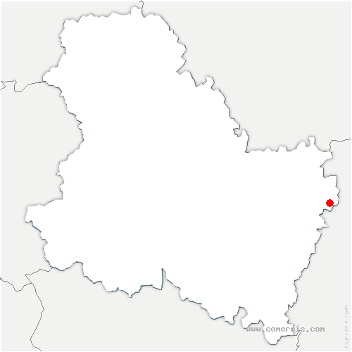 carte de localisation de Ravières