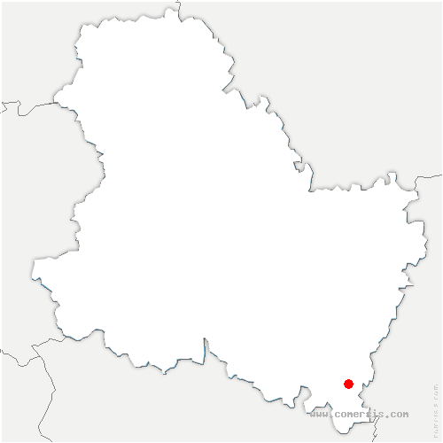 carte de localisation de Saint-Brancher