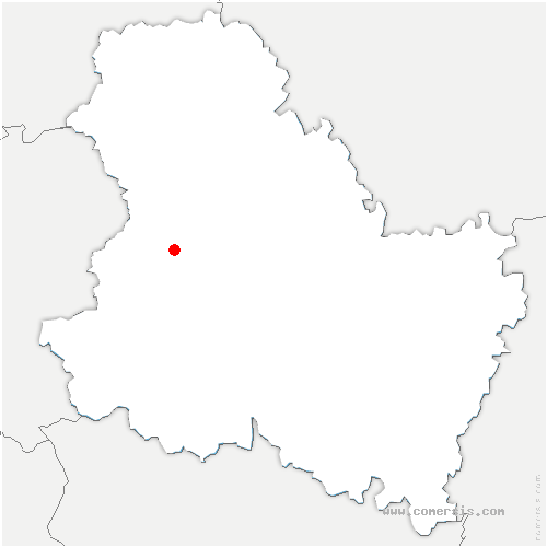 carte de localisation de Saint-Romain-le-Preux