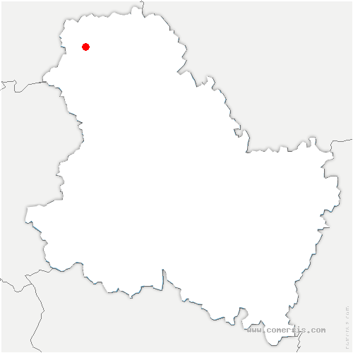 carte de localisation de Saint-Sérotin