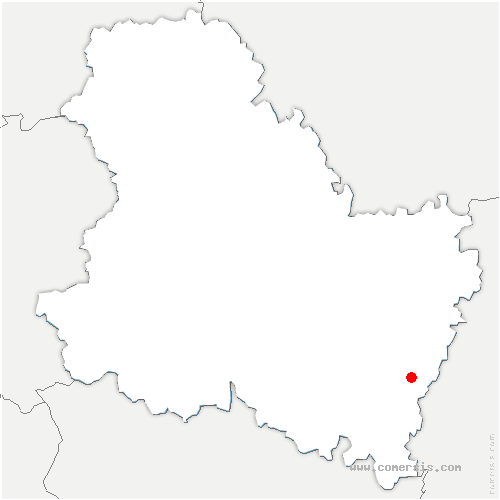 carte de localisation de Santigny