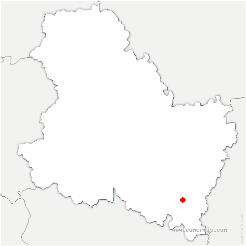 carte de localisation de Sauvigny-le-Bois