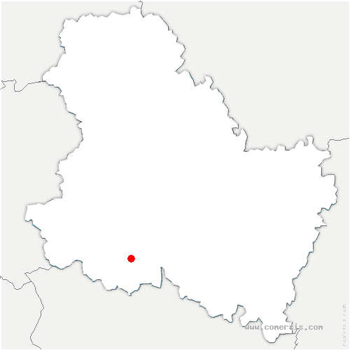 carte de localisation de Sougères-en-Puisaye