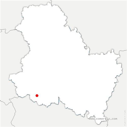 carte de localisation de Treigny-Perreuse-Sainte-Colombe