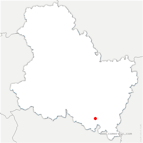 carte de localisation de Vault-de-Lugny