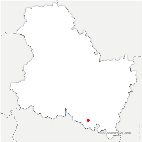 carte de localisation de Vézelay