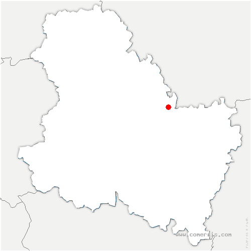 carte de localisation de Villiers-Vineux