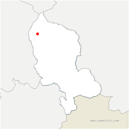 carte de localisation de Auxelles-Haut