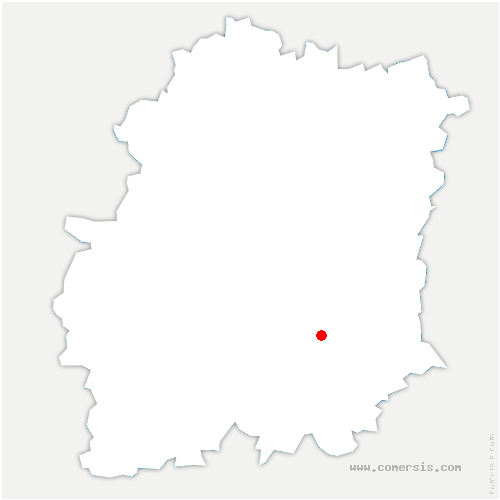 carte de localisation de la Celle-les-Bordes