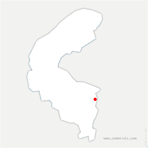 carte de localisation de la Celle-les-Bordes