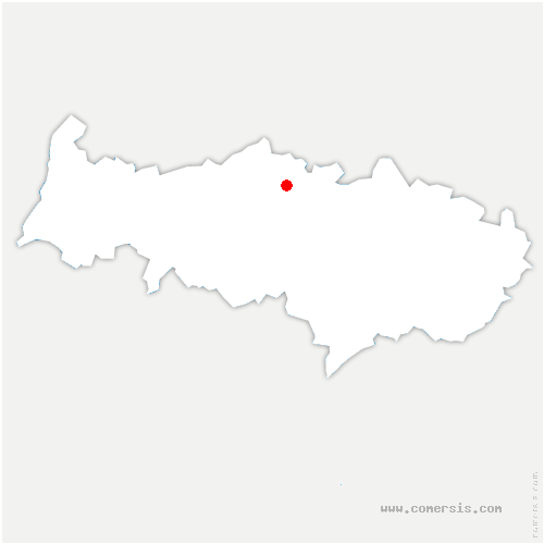 carte de localisation de Brunvillers-la-Motte