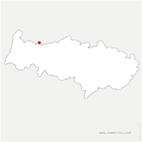 carte de localisation de Dammartin-en-Serve