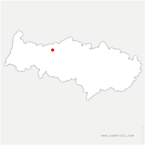 carte de localisation de Dugny