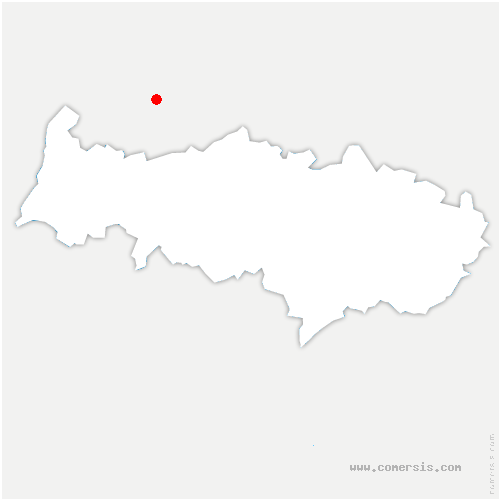 carte de localisation de Fontenay-Mauvoisin