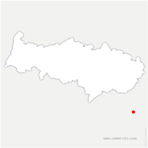 carte de localisation de Thury-en-Valois