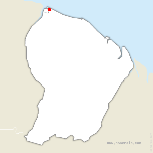 carte de localisation de Awala-Yalimapo