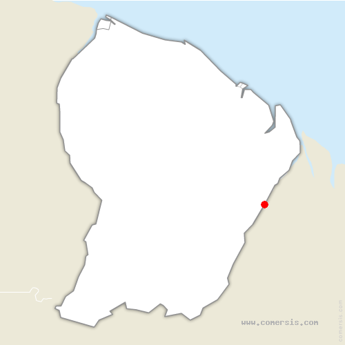 carte de localisation de Camopi